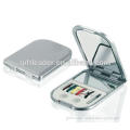 Plastic Pocket Folded Sewing Kit with Mirror